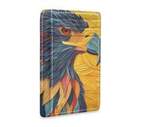 Yoogain Happy Bird Head Close-up Texture Art Portefeuille fin en cuir pour homme avec fente pour espèces bloquant RFID Porte-cartes pour homme et femme