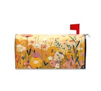 Yoogain Housse de boîte aux lettres décorative à fleurs colorées pour patricks - Taille standard - Couverture pour boîte aux lettres