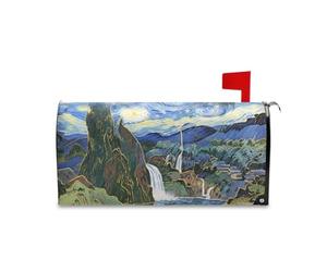 Yoogain Housse de boîte aux lettres décorative de style Van Gogh pour la Saint Valentin Patricks Day Taille standard Couverture pour buzon