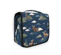 Yoogain Nile Elk Cloud IslSac de voyage avec crochet de suspension Fermeture éclair et compartiments et poignée Bleu foncé
