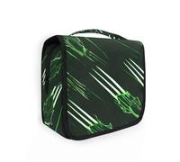 Yoogain Old Style Wolverine Scratch Trousse de toilette de voyage à suspendre avec crochet de suspension Trousse de soins de la peau avec compartiments et poignée Vert fluo