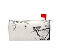 Yoogain Peinture à l'encre d'oiseaux de style chinois, couverture décorative pour boîte aux lettres de Pâques, joli Nouvel An, couverture de boîte aux lettres taille standard Caja de correos