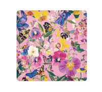 Yoogain Sac de maquillage personnalisable avec fleurs, lys et pensées, papillons, abeilles, rose, pour objectif d'appareil photo, sac de voyage, 55 x 55 cm pour femme, Fleurs Lily Pensée Papillons