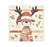 Yoogain Sac de maquillage personnalisable avec motif renne de Noël Safari pour objectif d'appareil photo 55 x 55 cm, safari renne de noël, 21.7x21.7in