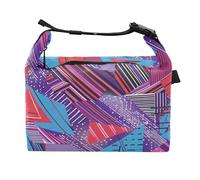 Yoogain Sac isotherme réglable pour femme avec triangles rouges et bleus Street Art pour pique-nique en plein air