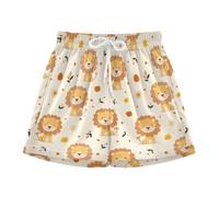 Yoogain Short de bain extensible pour garçon Tan Lion Jaune clair, Lion Tan Jaune Clair, 7-8 ans