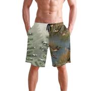 Yoogain Short de bain Short de bain, Motif marais Woodlduck, M