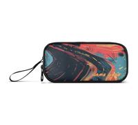 Yoogain Trousse à crayons personnalisable en nylon Crazy Desert Highway - Grande capacité - Pour adolescentes et adolescentes
