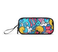 Yoogain Trousse à crayons personnalisable en nylon pour étudiants - Grande capacité - Fermeture éclair - Papeterie pour lycéens et adolescents