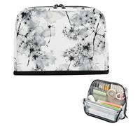 Yoogain Trousse de rangement à crayons de grande capacité - Sac de rangement vertical simple pour garçons - Peinture à l'encre chinoise - Cendres de pissenlit