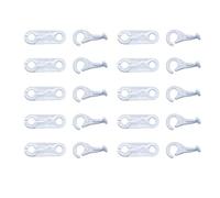 Yoogeer 10 paires de pièces de rechange pour Thomas Train Trackmaster Jouets Coupleurs Crochets Œillets - Blanc