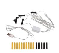 Yooghuge 1/3/5/10-en-1 Éliminateurs de batterie alimentés par USB avec conducteurs pour lumières de sapin de Noël, décorations LED, adaptateur d'élimination de batterie