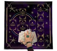 Yooghuge Carte de lecture Tarots Nappe Divinations Nappe Tapisserie Astrologie Sorcellerie Décoration de pont Autels Tarots