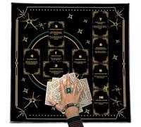 Yooghuge Carte de lecture Tarots Nappe Divinations Nappe Tapisserie Astrologie Sorcellerie Décoration de pont Autels Tarots
