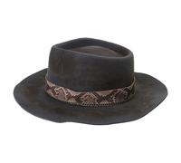 Yooghuge Chapeau Homburg classique en laine, cadeau pour petit ami, costume de magicien pour réunions en plein air, accessoires photo, chapeau pour femme