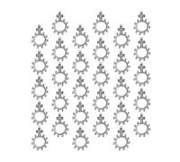 Yooghuge Chapelet de prière catholique avec 30 anneaux de poche pour cadeaux de baptême 4,6 x 3,3 cm