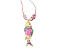 Yooghuge Collier à breloques en forme de poisson marin réglable en acier inoxydable pour un usage quotidien ou comme cadeau, taille unique, Comme décrit, Comme décrit.