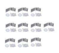 Yooghuge Lot de 10 porte-clés en acrylique commémoratif miniature pour les amateurs de musique, Boîte CD Bead Cha, taille unique