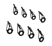 Yooghuge Lot de 8 anneaux de rechange en céramique pour canne à pêche de 6 mm et 8 mm de diamètre extérieur