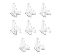 Yooghuge Lot de 8 présentoirs en acrylique transparent pour pièces de monnaie, cartes et défis commémoratifs