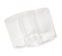 Yooghuge Organiseur de salle de bain empilable pour boules de coton et Qtips Récipient anti-poussière avec compartiments séparés pour un accès facile Bocal de rangement de salle de bain Qtips et Pads