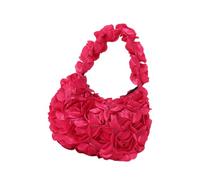 Yooghuge Sac à main tendance à paillettes florales élégant avec roses - Sac de soirée pour femme, mariage, banquet, fête, sac à main élégant pour femme, a, One Size