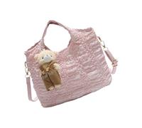 Yooghuge Sac seau en cuir synthétique souple, finition froissée, sac de transport multifonction, léger et ergonomique, sac à main compact et spacieux, a, One Size