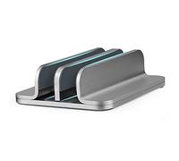 Yooghuge Support vertical réglable pour ordinateur portable - Largeur réglable - Support de gestion de bureau pour bureau