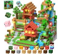 YOOHBERRYS Lot de 200 Blocs de Construction magnétiques Lumineux de 2 cm - Monde de Construction Montessori - Jouet pour Enfants à partir de 3, 4, 5, 6, 7, 8, 9