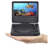 YOOHOO Mini Lecteur DVD Portable 9,5" pour Voiture et Enfants avec écran pivotant HD de 7,5" Prend en Charge Toutes Les régions, Plusieurs régions, lecteurs DVD de Voiture pour Enfants, écouteurs