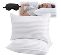 Yooje Oreillers, 900 g, oreiller de sommeil ergonomique rafraîchissant pour les dormeurs sur le dos et le ventre, moelleux et respirant, rembourrage doux de luxe, tissu respirant (50 x 91 cm/900 g)