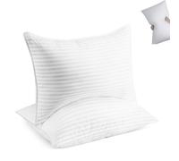 Yooje Pillows, Orthopedic Cervical Neck Support Pillow for Side & Back Sleepers, Fiber 3D Pillow Core Pillows, Soft Support Surround Fill Breathable Fabric, Queen/King Size (Standard Size)