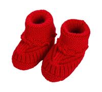 YOOJIA Bébé Bottines En Tricot Chaudes Et Douces Pour Tout Petits Chaussures Douces Pour Les Premiers Pas Des Nouveau Nés Dormir Rouge One Size