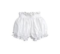 YOOJIA Bloomer en Coton Volants pour Bébé Fille Shorts Victoriens Mode Lolita Pantalons Bouffants Ou Culottes Blanc 3-4 Ans