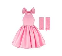 YOOJIA Fille Robe Adolescente Mariage De pour Ceremonie Enfant Cocktail | Plissée Trapèze,Nœud Papillon Au Dos,Col Montant,Événement Festif,Party,Tous Les Jours,Gymnastique Danse,Communion,Graduation