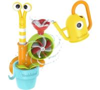 YOOKIDOO Escargot d'eau- Jouet Bain bébé Thème du Jardin - Jeu Bain et Douche - Arrosoir, Escargot, Fleurs, Moulin à Eau- Cadeau bébé dès 18 Mois