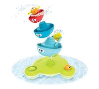 Yookidoo Jeu de Bain - La Fontaine Magique | 6 pièces à empiler, jets et cascades, ventouse murale, sans moisissure, éveil sensoriel, 1 à 3 ans