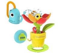 Yookidoo Jouet de bain pour bébé de 1 à 3 ans - Arroseur de fleurs pop-up - Ensemble d'aventure de jardin avec arrosoir (sans moule) à fixer à n'importe quelle baignoire, douche amusante pour l'heure