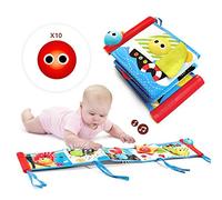 Yookidoo- First Soft Cloth Baby Book Premier Livre mélodie et lumières, YO40202, Rouge, Mediano