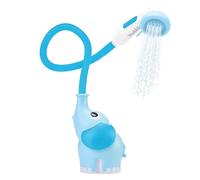 Yookidoo Pommeau de douche pour bébé - Pompe à eau éléphant avec bec verseur et rinçeur, double bouton de contrôle du débit, temps de bain essentiel pour les nouveau-nés, baignoire ou évier (1, bleu