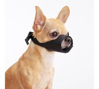 Yoolhamy Muselière souple pour chiens à museau court, pour éviter de mordre et d'aboyer, convient pour chihuahua, shih tzu, bouledogue pitbull pour éviter de manger et de mâcher (XXS)