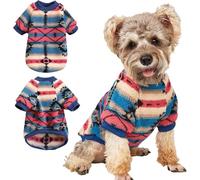 Yoolhamy Pull en Polaire pour Chien - Vêtement d'Hiver Ethnique Bohème - Doux et Chaud - Thermique (Rose, M)