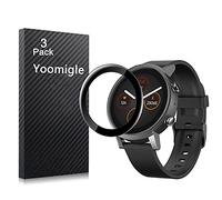 Yoomigle Lot de 3 films de protection d'écran compatibles avec TicWatch E3 - Protection d'écran 3D - Anti-rayures