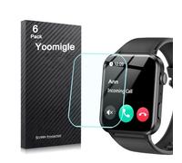 Yoomigle Lot de 6 films de protection d'écran pour montre intelligente Blackview R30 Pro 1,85" - Compatible avec IOWODO R30Pro 1,85" - Transparent HD - Anti-rayures