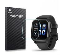Yoomigle Lot de 6 films protecteurs d'écran compatibles avec Garmin Venu Sq 2 pour montre connectée Garmin Venu SQ2 - Transparent - HD - Anti-rayures et anti-traces de doigts