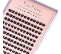 YOONOYA Lot de 144 extensions de cils individuels réutilisables et durables 8 mm, courbure D, courbure D, courbure D, cils naturels et durables (QD-8 mm)