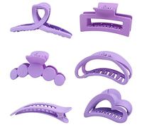 YOOOYOOO Pinces à cheveux violettes, légères, solides, antidérapantes pour cheveux épais, fins et bouclés, pinces à cheveux vintage des années 90 pour femmes et filles (TYPE32)