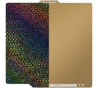 YOOPAI Bambulab Plaque d'impression double face texturée PEI + PEY lisse 257 x 257 mm, étoile arc-en-ciel pour imprimante 3D Bambu Lab P1P/P1S/X1