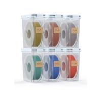 YOOPAI Boîte de rangement pour filament - Lot de 6 conteneurs pour filament d'impression 3D - Scellage et protection - Rangement portable avec dessicants et étiquettes - Étanche à l'eau et à la