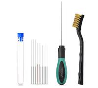 YOOPAI Kit de nettoyage pour imprimante 3D - Kit de nettoyage de buse d'imprimante 3D avec bouchon de bouchon, aiguilles de perçage de buse d'impression 3D de 0,4 mm avec brosse en fil de cuivre, kit